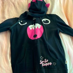 So so happy dinosaur hoodie with spikes XS